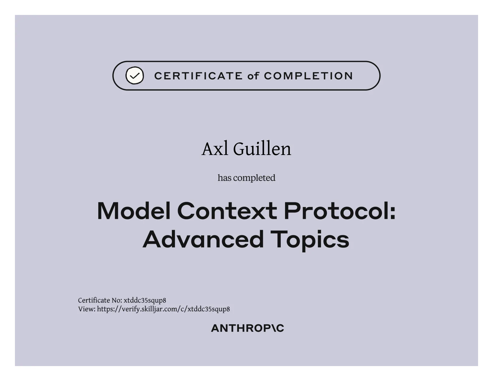 Certificado de Model Context Protocol: Advanced Topics